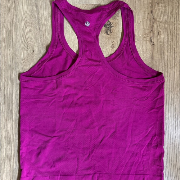 Women's Swiftly Tech Racerback Tank Top - Raspberry - Picture 2 of 2